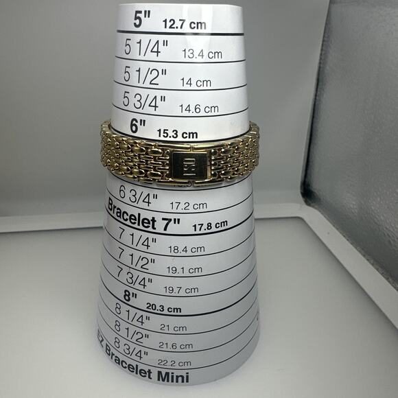 ESQ Esquire by Movado Watch Ladies Gold Tone Crystal Bezel Runs Well Elegant - Picture 9 of 11